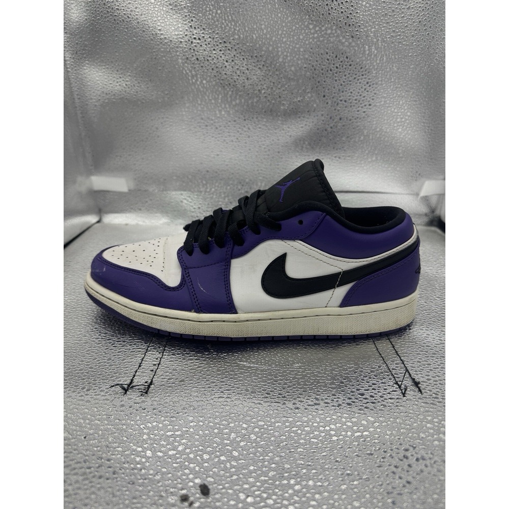 Air Jordan 1 Low Court Purple Sneakers Size US9.5 Men's